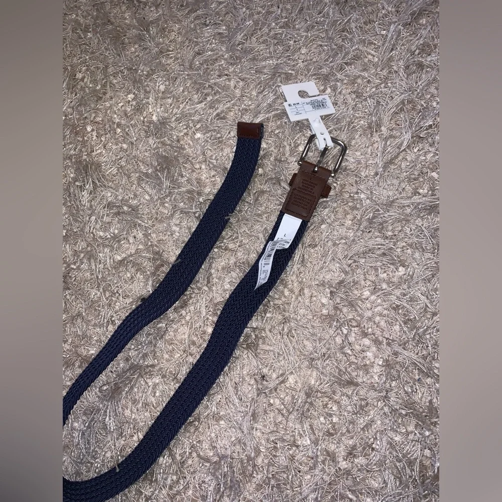 Cat & Jack Navy and Brown Kids belt size Large NWT